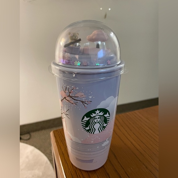 Brand New Starbucks Korea 22 Cherry Blossom Chubby Dome Tumbler 355ml (12 oz) - Picture 4 of 6